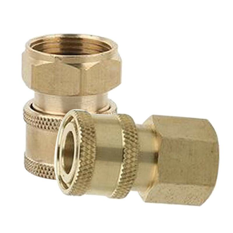 2pcs Quick Connect Coupler Adapter Pressure Washer Hose Connector M18x1.5mm /