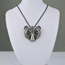 Bear Head Amulet Pendant Necklace Norse Viking Necklace Talisman Jewelry LJ