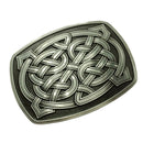 Novelty Classic Rectangle Celtic Pattern Belt Buckle Western Cowboy Rodeo