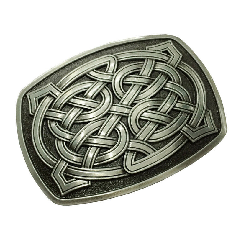 Novelty Classic Rectangle Celtic Pattern Belt Buckle Western Cowboy Rodeo