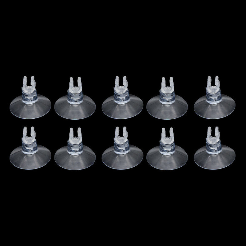 Set of 10 Home Aquarium Suction Cup Holder Sucker for Fish Tank Air Pump Airline