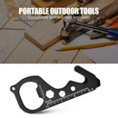 6 in 1Outdoor Multifunction EDC Card Opener Keychain Survival Camping Multi-Tool