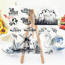 Windmill Swan DIY Transparent Silicone Stamps Scrapbooking Album Cards Decor NES