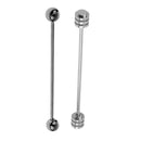 2pcs Mens Neck Tie Shirt Pin Bar Boys Mens Suit Collar Clip Wedding Pins