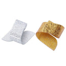 12Pcs Golden Napkin Rings Beauty Special Irregular Plastic Napkin Holder Fo K9R1