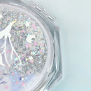 Mini Makeup Mirror Drift Sand Portable Cosmetic Folding Compact Pocket MirroJC!c