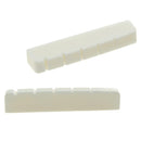 2Pcs 6-String Guitar Bone Nuts Slotted White for Les Paul LP Electric Guitar