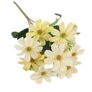 Artificial Silk  Flower Bouquet 5 Stems 10 Heads, 33cm/12.99''-Yellow