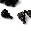 10  PC Computer Case Thumb Screws 6-32 Toolless Modding Black