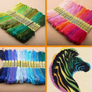 Premium Rainbow Color Embroidery Floss Cross Stitch Threads Friendship Brac