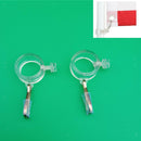 2pcs Flag Pole 2" Truck Pulley Aluminum Caps and 4pcs Flag Mounting Rings Set