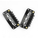 Black Snap Clips 10pcs U-shape Metal Clips for Hair Extensions DIY