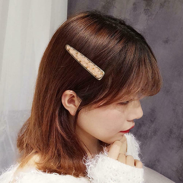 Korean Fringe Hairpins Women Crystal Bang Ponytail Duckbill Clips (Style 5) A#S