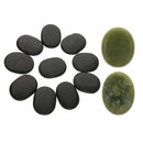 12pcs/ lot Hot Spa Rock Basalt Therapy Massage Lava Natural Jade Stones