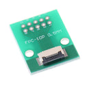 1Pcs 10-Pin 0.5mm FFC FPC to 10P DIP 2.54mm PCB Converter Board Adapter 3c