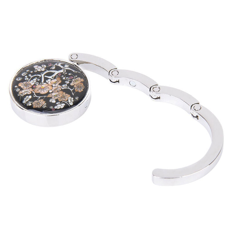 1Pcs Folding Hand Bag Holder Hook Hanger Mixed - Plum blossom Pattern Hot