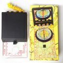 Portable Carry Baseplate Ruler Compass Hiking Camping Map Scale Navigation Tool