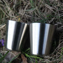 2x Hot 35ml Portable Stainless Wine Drinking Shot Glasses Barware Cup FT BX
