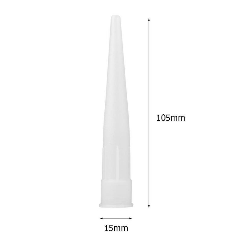 6pcs/Set 105mm Caulking Nozzle Plastic Glass Glue Nozzle Structural Glue Mouthes