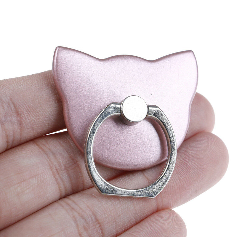 360 Degree Adjustable Finger Ring cat head shape Phone Stand Holder Phone Hold Z