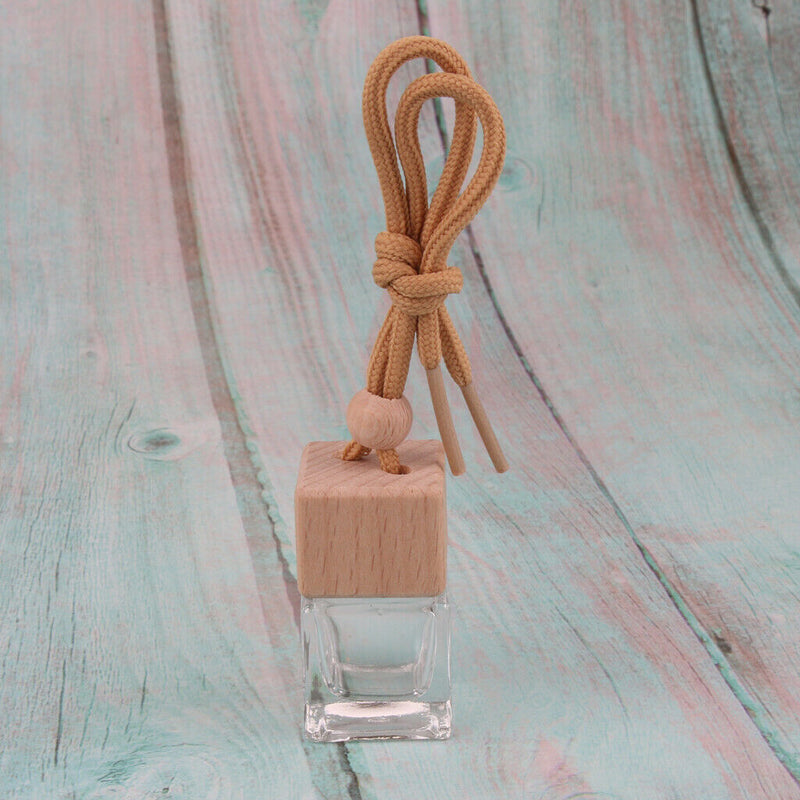 Pack of 4 6ML Glass Car Hanging Perfume Bottles Air Freshener Fragrances