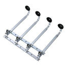 4 Bottle Stand Optic Dispenser Drinks Wine Spirits Steel Bar Butler Wall Mo