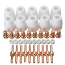 40Pcs Air Plasma Cutter Consumables Extend Fit for Pt-31 Lg-40 Torch Cut-40 H1I7