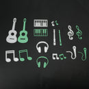 9pcs Scrapbooking DIY Guitar Notes Piano Metal Steel Cutting Die Stencil