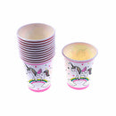 12Pcs Horse Cups Disposable Paper Cups Kids Birthday Horse Party Supplies ME