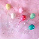 Balloons Cupcake Picks Happy Birthday Cake Toppers For Wedding Party Decor LJ