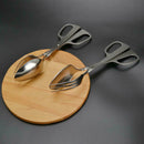 8/10 Inch Stainless Steel Scissor Fork Spoon Salad Clip BBQ Bread Tongs XUO EII