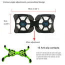 Portable Compact USB Mini Cooling Pads Mute Cooler for 7-15 Inches Laptop