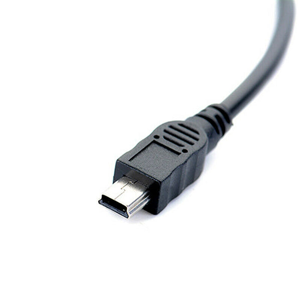 Mini USB Male to Type-c Female Charge Data Adapter Cable Cord JR