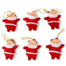 6pcs Christmas Santa Claus Ornaments Festival Party Tree Hanging Decoration JR