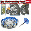 24 X TYRE PUNCTURE REPAIR PLUG PATCHES 36MM CAR BIKE MUSHROOM PATCH USEFUL