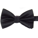 Men's Plain Polyester Pre Tied Wedding Bow Tie (black) C3W6