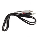 JT53 Stereo 3.5mm 1/8" Jack plug TO 2 RCA Male  Stereo Phono Audio Speaker CABLE