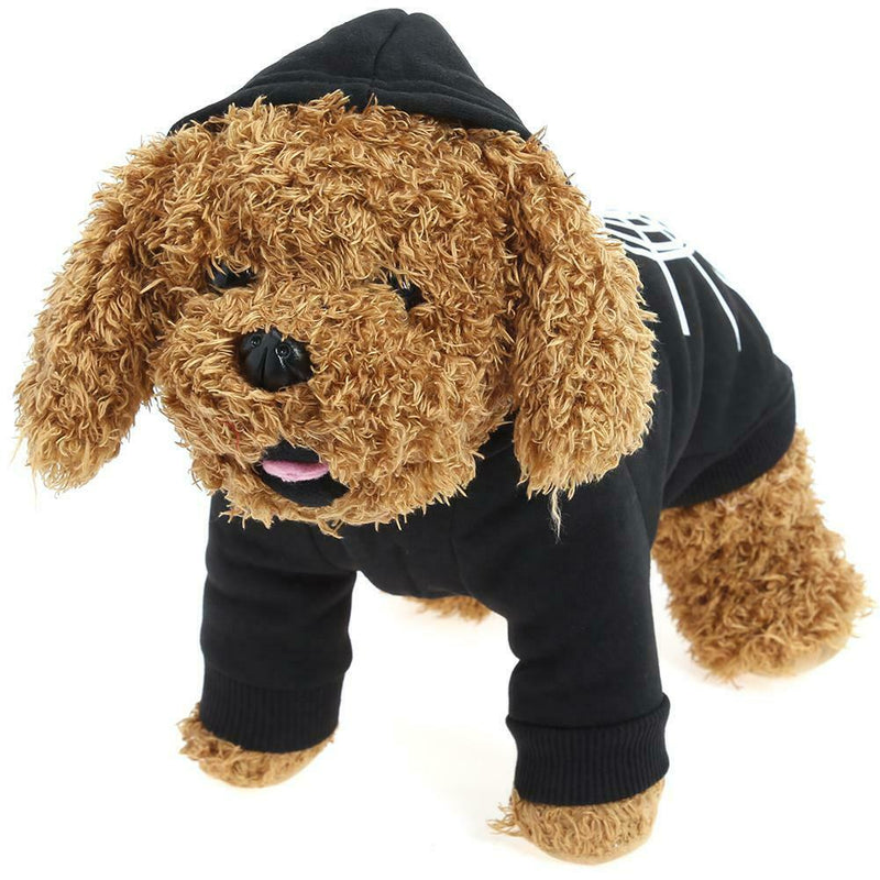 Halloween Spider Web Pet Dog Dress Dog Ghost Festival Sweater L