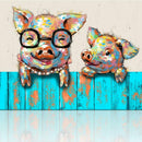 5D DIY Full Drill Diamond Painting Pig Embroidery Mosaic Craft Kit Decor
