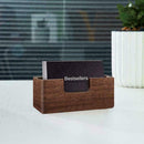 Wooden Business Id Card Holder Desk Name Card Stand B2Y8 Desktop Shelf Disp Q0U1