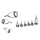 Set of 9 Fishing Rod Guides Tip Rod Guides Tips Parts Rod Building Repair