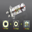 H7 Ice Blue 8000K High Power COB LED Headlight , 100W, High Dual Beams for Fog