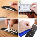 11x Luthier Guitar Repair Maintenance Tool Kit Measuring Ruler Gauge + File A