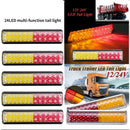 10-30V Trailer Steering Brake Light Indicator 24 Led Side Light Car Tail Li