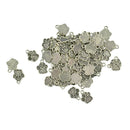 50pcs Alloy Puppy Paw Charms Dangles Pendants for Craft Jewelry Making Findings