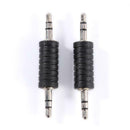 2pcs 3.5mm Stereo Male to Male Jack Audio Plug Connector Coupler Adapter A