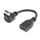 15cm 90 Degree Elbow HDMI Male Port to HDMI Female Port Extender Cable A