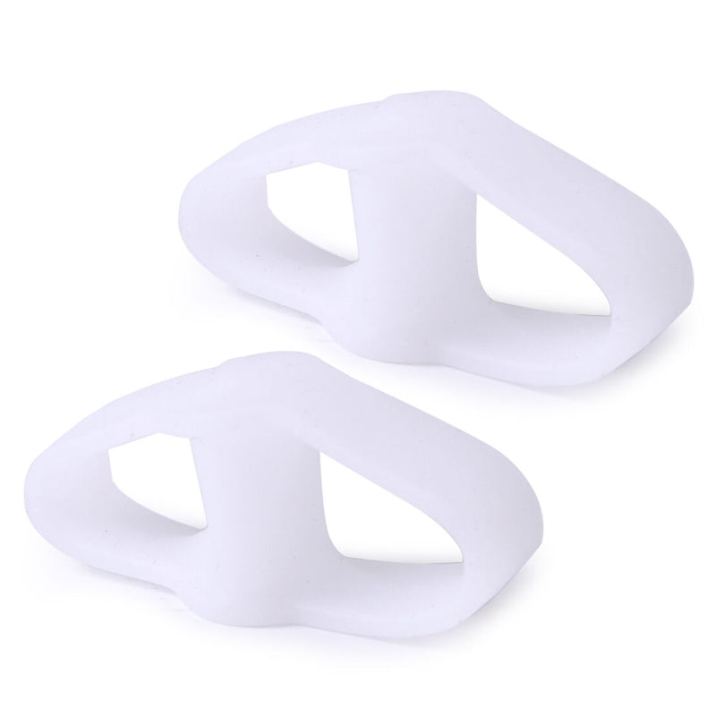 Pair Silica Gel 2 Toe Valgus Separator Straightener Protector Bunion Pain Relief