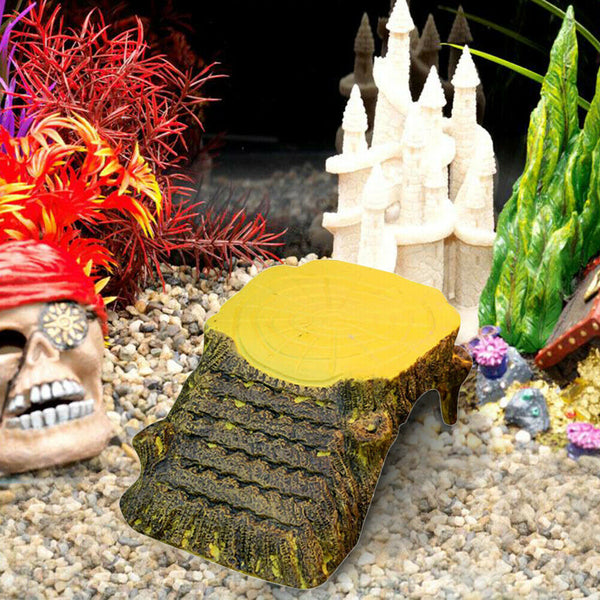 Turtle Aquarium Decor Basking Reptile Tortoise Climbing Pet Cave Platform