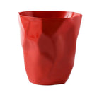 Plastic Mini Wastebasket Desktop Ashtray Waste Paper Container Bathroom Red